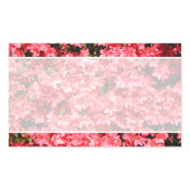 Azaleas. Pretty Pink Flowers. Rectangle Stickers