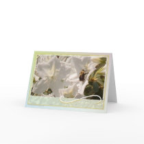 Azaleas with a Bee - note card by bpgisme Azaleas with a Bee - note card