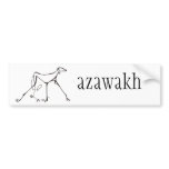 Azawakh Bumper Sticker Design by David Moore