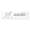 Azawakh Bumper Sticker Design by David Moore bumper stickers by azawakhcom Azawakh Bumper Sticker Design by David Moore bumper stickers