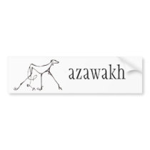 Azawakh Bumper Sticker Design by David Moore bumper stickers by azawakhcom Azawakh Bumper Sticker Design by David Moore bumper stickers