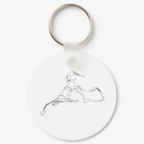 Azawakh Keychain by David Moore