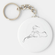 Azawakh Keychain by David Moore