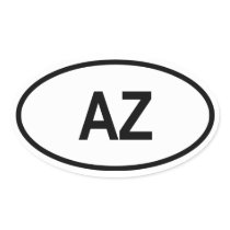 Azerbaijan "AZ" Stickers