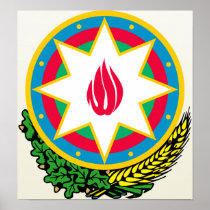 Azerbaijan Coat of Arms detail Posters