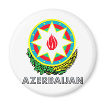 Azerbaijan Coat of Arms Refrigerator Magnet