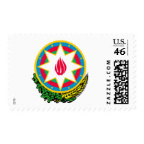Azerbaijan coat of arms stamp