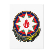 Azerbaijan Coat of Arms Postcard