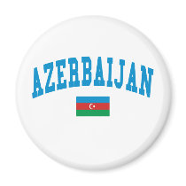 Azerbaijan College Style Fridge Magnet