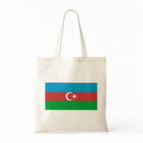 Azerbaijan Flag Tote Bags