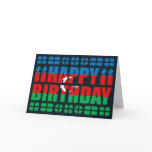 Azerbaijan Flag Birthday Card