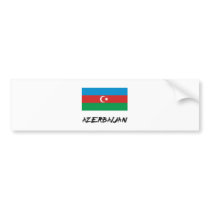 Azerbaijan Flag Bumper Sticker