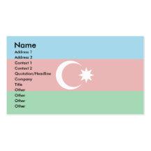 Azerbaijan Flag Business Card Template