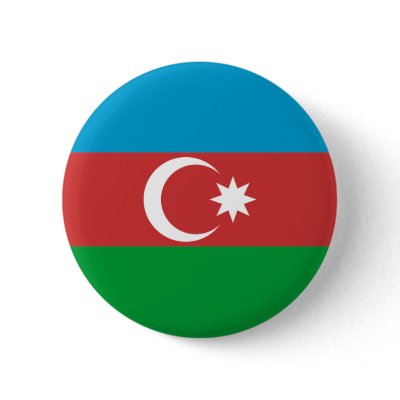 Azerbaijan Flag Pin by coolcountry