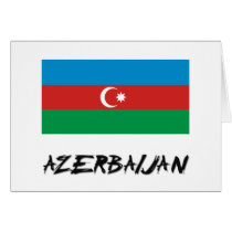 Azerbaijan Flag Card