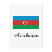 Azerbaijan Flag Design postcards by flagshirt Azerbaijan Flag Design postcards