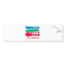 Azerbaijan flag grunge bumper stickers