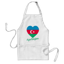 Azerbaijan Flag Heart Aprons