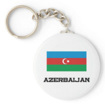 Azerbaijan Flag Key Chain