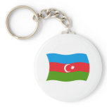 Azerbaijan Flag Keychain