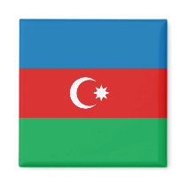 Azerbaijan Flag Magnet
