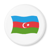 Azerbaijan Flag Magnet