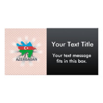 Azerbaijan Flag Map 2.0 Personalized Photo Card