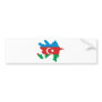Azerbaijan Flag map AZ Bumper Sticker