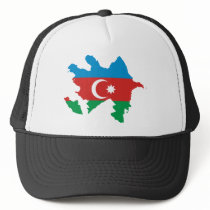 Azerbaijan Flag map AZ Mesh Hats