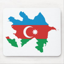 Azerbaijan Flag map AZ Mousepads