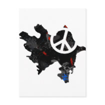 Azerbaijan flag map postcards by FlagStore Azerbaijan flag map postcards