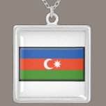 Azerbaijan Flag Necklace