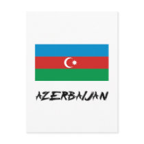 Azerbaijan Flag postcards by flagshirt Azerbaijan Flag postcards