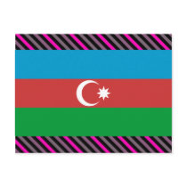 Azerbaijan Flag Postcards