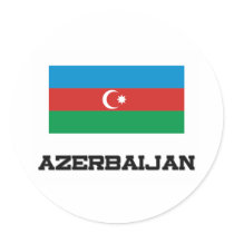Azerbaijan Flag Stickers