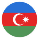 Azerbaijan Flag stickers