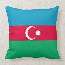 Azerbaijan Flag Throw Pillow