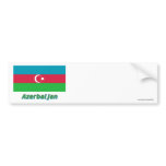 Azerbaijan Flag with Name Bumper Sticker