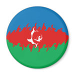 Gnarly Azerbaijani Flag Magnet