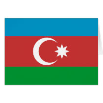 Azerbaijan High quality Flag Greeting Cards