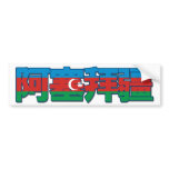 Azerbaijan - In Chinese Bumper Sticker