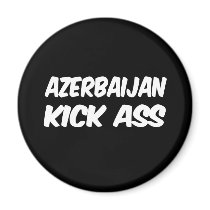 Azerbaijan Kick Ass Refrigerator Magnet