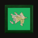 Azerbaijan Map Gift Box gift boxes by FlagAndMap Azerbaijan Map Gift Box gift boxes