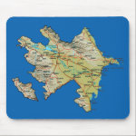Azerbaijan Map Mousepad