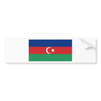 Azerbaijan National Flag Bumper Stickers