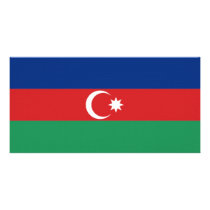 Azerbaijan National Flag Photo Cards