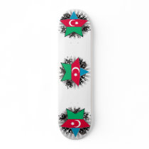 Azerbaijan Star Skate Deck