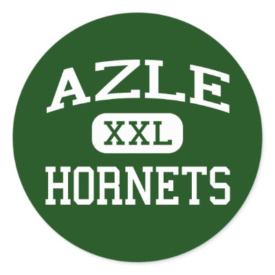 Azle - Hornets - Azle High School - Azle Texas Round Sticker by customteamsportswear