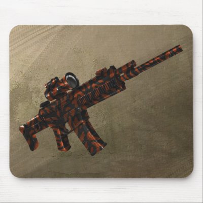 Azmodeus Red Camo ACR Rifle, Mouse Pad by Ripper2009