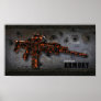 Azmodeus Red Camo ACR Rifle, Poster